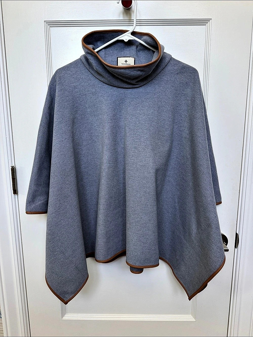 Tuckernuck Piper Poncho in Slate Blue